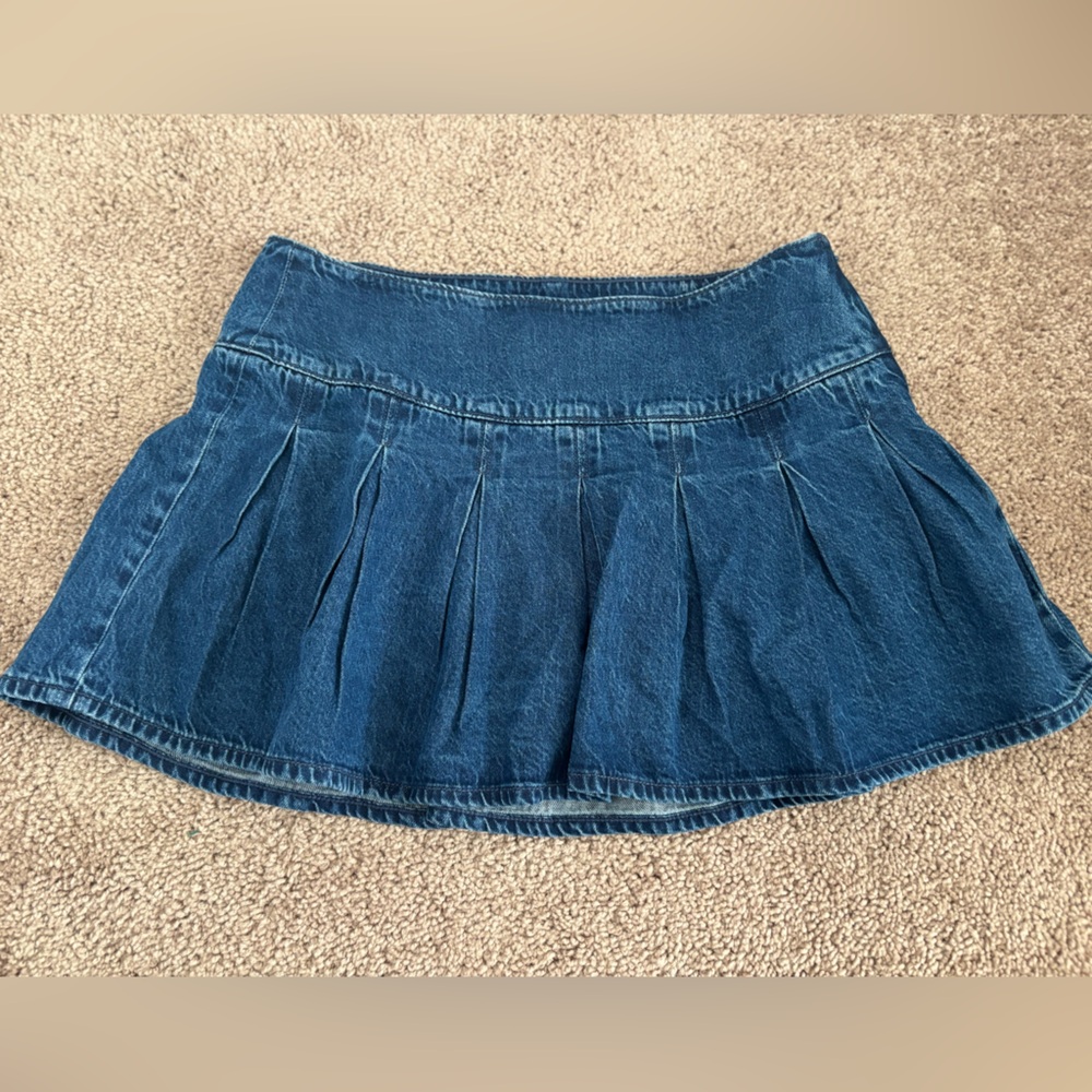 American Eagle Outfitters Blue Bubble Mini Skirt